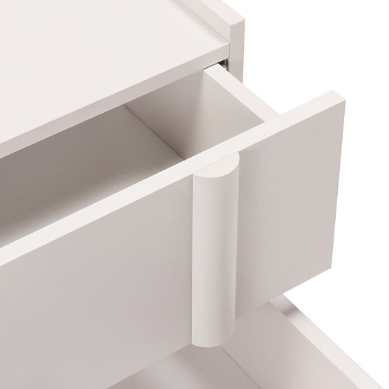 Noptieră Moss în nuanță de cașmir, rotunjită