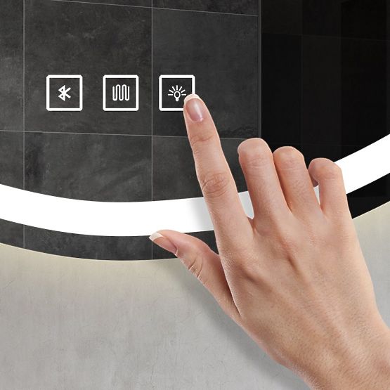 OGLINDĂ LED DE PERETE CU FUNCȚIE BLUETOOTH 70x100cm FOG