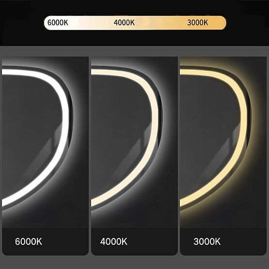 OGLINDĂ LED DE PERETE CU FUNCȚIE BLUETOOTH 70x100cm FOG