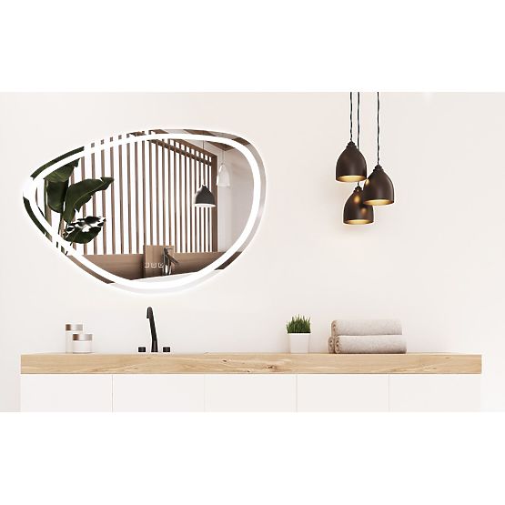 OGLINDĂ LED DE PERETE CU FUNCȚIE BLUETOOTH 70x100cm FOG