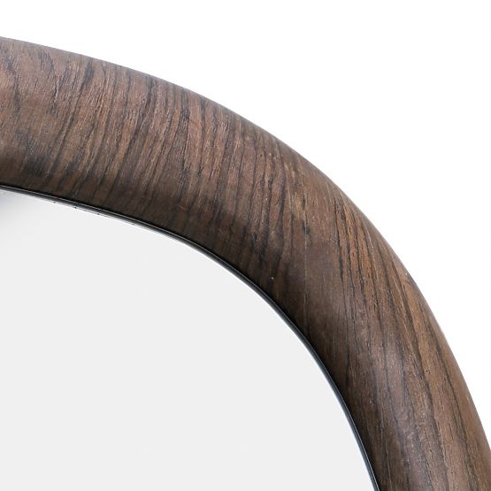 Oglindă suspendată Aqila, nuc închis