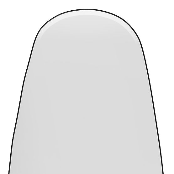 Oglindă suspendată cu ramă neagră Frivatti, 55x150 cm, formă neregulată