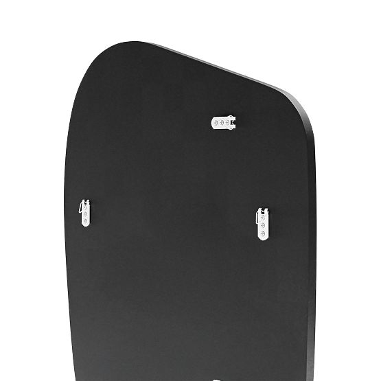 Oglindă suspendată cu ramă neagră Frivatti, 60x100 cm, formă neregulată