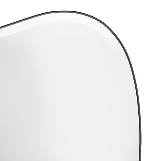 Oglindă suspendată cu ramă neagră Frivatti, 60x100 cm, formă neregulată