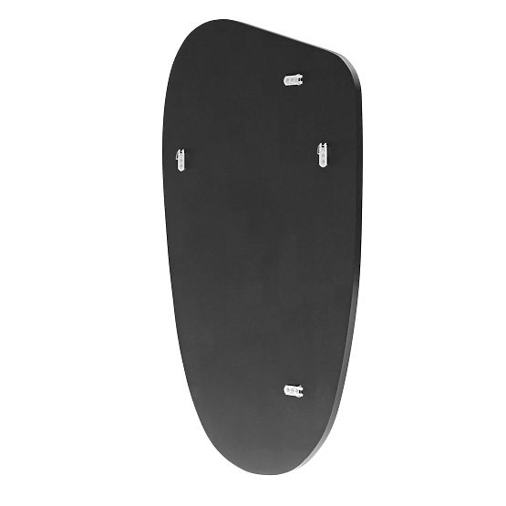 Oglindă suspendată cu ramă neagră Frivatti, 60x100 cm, formă neregulată