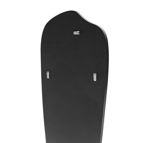 Oglindă suspendată cu ramă neagră Frivatti, 60x140 cm, formă neregulată