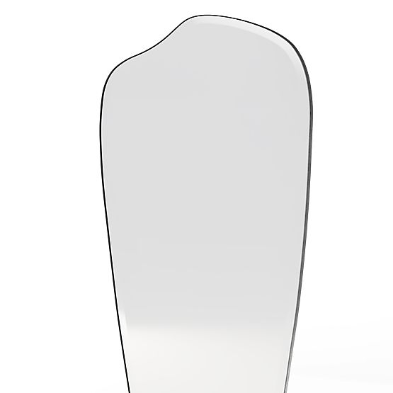 Oglindă suspendată cu ramă neagră Frivatti, 60x140 cm, formă neregulată