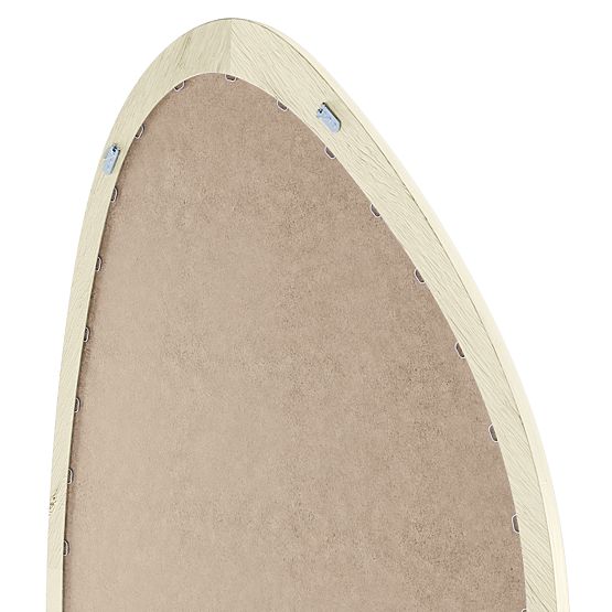 Oglindă suspendată în ramă de lemn Lisa 70x90 cm, formă neregulată, naturală