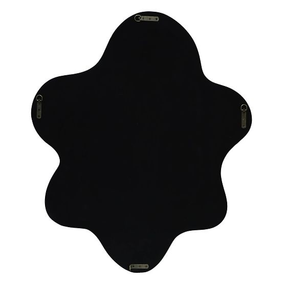 Oglindă suspendată Izzi, neregulată, verde deschis, lucioasă