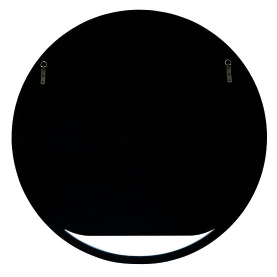 Oglindă suspendată rotundă Zelia, albastru estompat, lucios