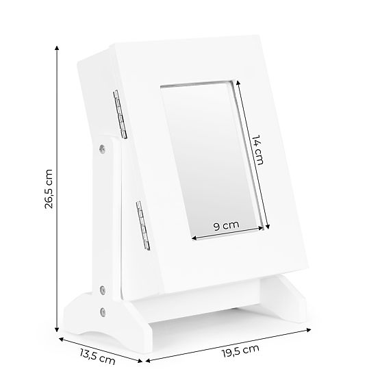 Organizator cutie pentru bijuterii cu oglindă ModernHome