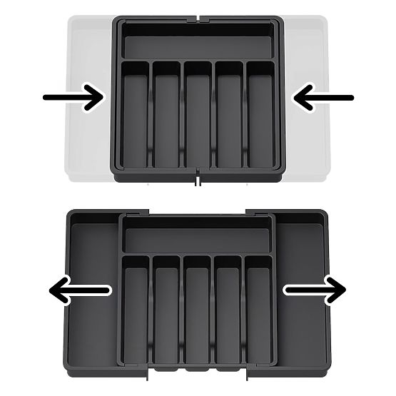 Organizator extensibil pentru tacâmuri GARFO
