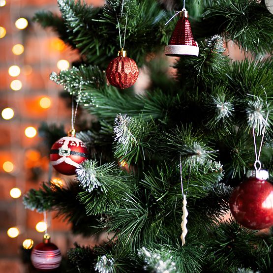 ORNAMENTE DE CRĂCIUN ROȘU ALB 78 BUC SYSD1688-113