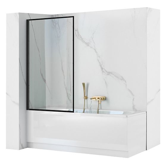 Paravan de cadă Rea Lagos Fix Stabil 70 Negru Black