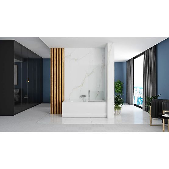 Paravan fix pentru cadă Rea Lagos Fix 70 Crom