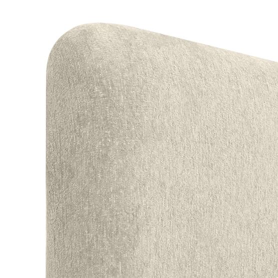 Pat de tapițerie Rolly 160x200 cm, cu somieră, rotunjit, gri deschis