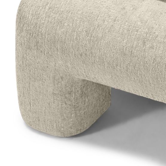 Pat de tapițerie Rolly 160x200 cm, cu somieră, rotunjit, gri deschis