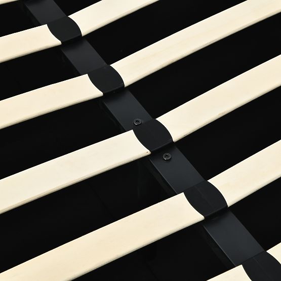 Pat de tapițerie Snoovia 160x200 cm, cu somieră și spațiu de depozitare, bej deschis