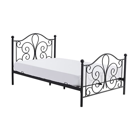 Pat metalic PANAMA 120x200 - negru