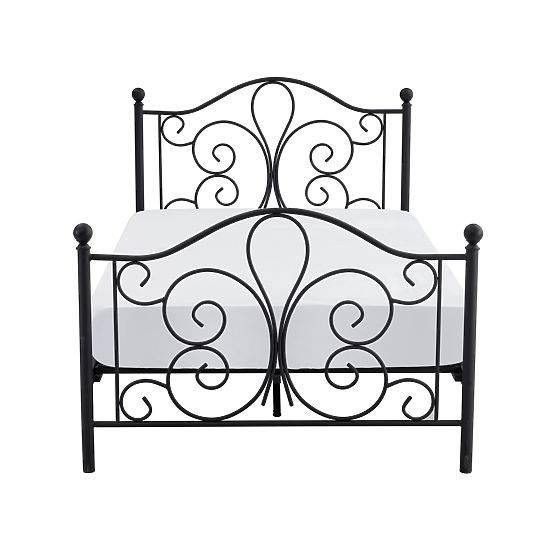 Pat metalic PANAMA 120x200 - negru