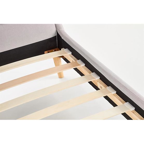 Pat tapitat ELANDA 160X200 cm - gri deschis