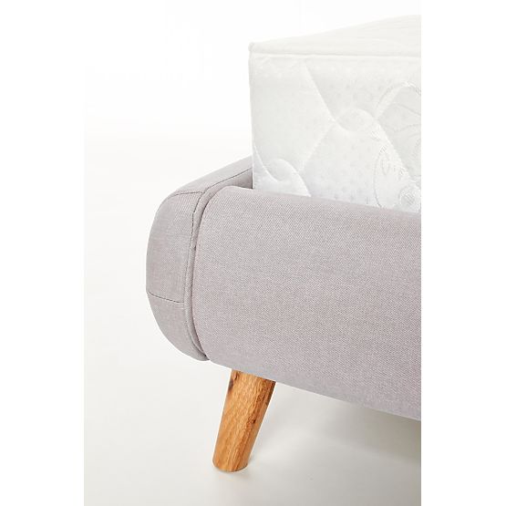 Pat tapitat ELANDA 160X200 cm - gri deschis