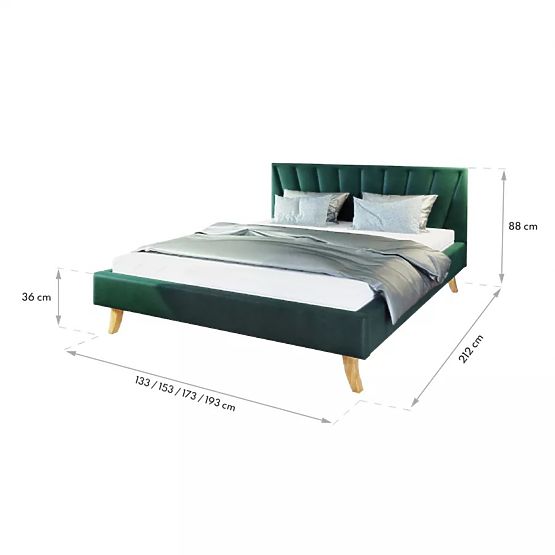 Pat tapitat HEAVEN 120 x 200 cm - Gri