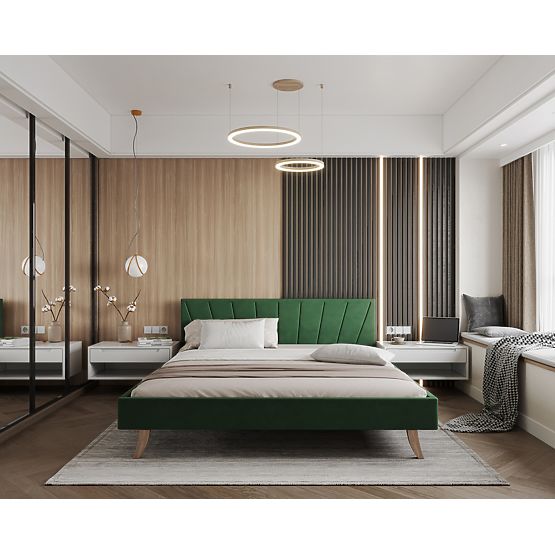 Pat tapitat HEAVEN 140 x 200 cm - Verde