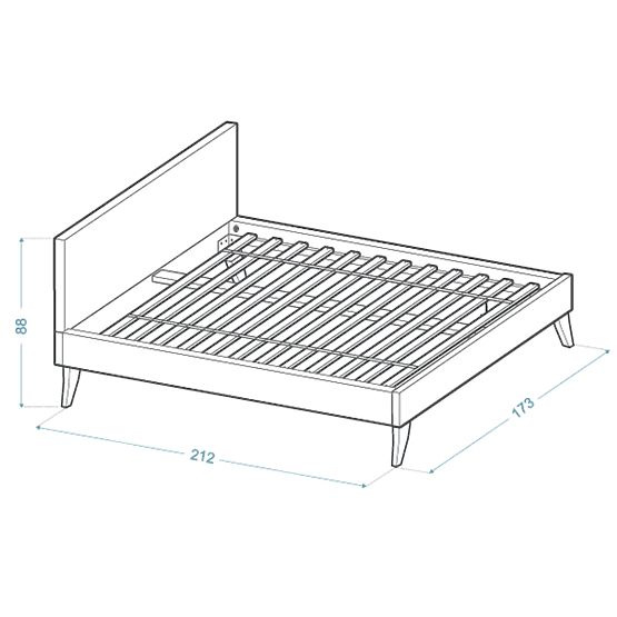 Pat tapitat HEAVEN 160 x 200 cm - Gri
