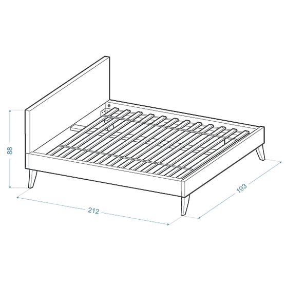 Pat tapitat HEAVEN 180 x 200 cm - Verde