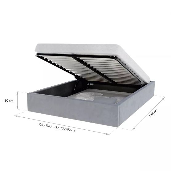 Pat tapitat ORLANDO 120 x 200 cm - Crem