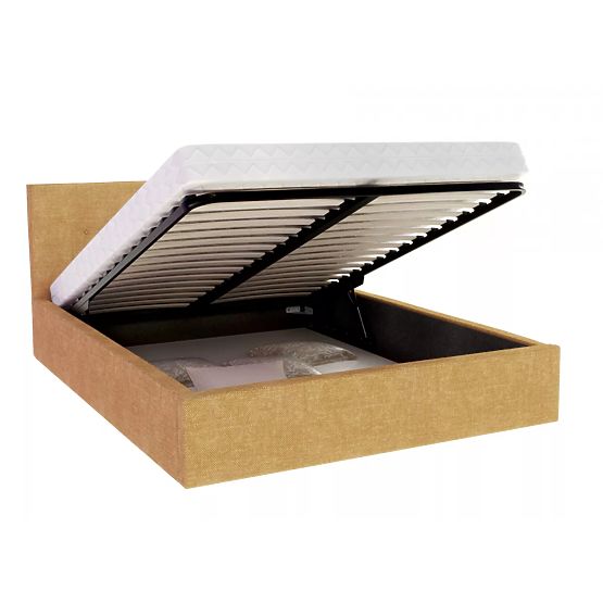 Pat tapitat TULSA 140 x 200 cm - Galben