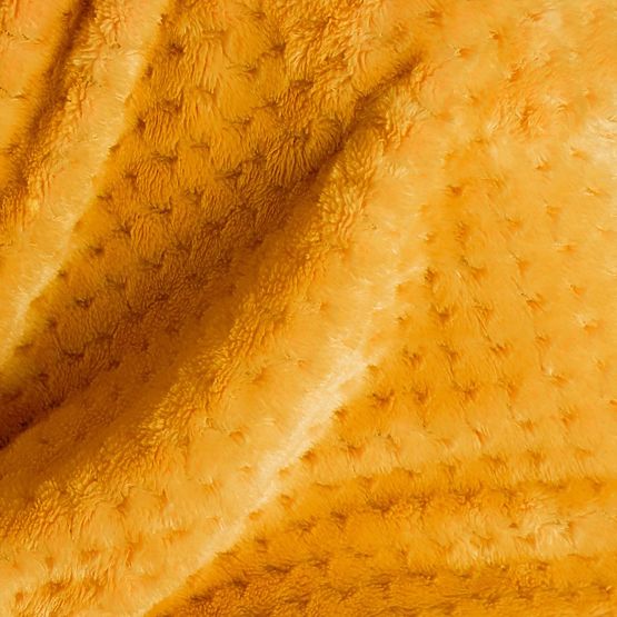 Pătură SHLEEPY portocalie cu model jacquard stil clasic 130x180