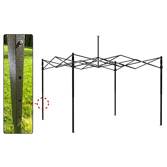 Pavilion comercial expres 3x3 m alb