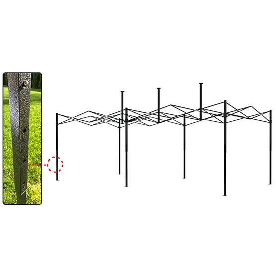 Pavilion comercial expres - 3x6 m - albastru