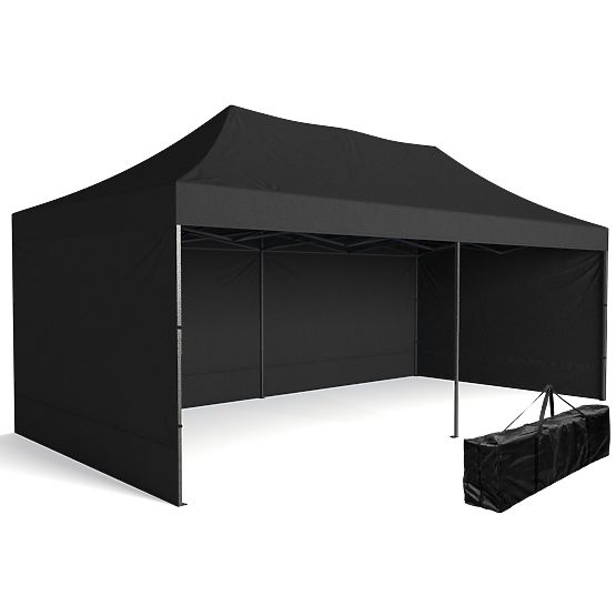Pavilion comercial expres - 3x6 m - negru