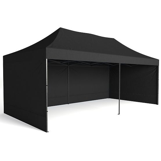 Pavilion comercial expres - 3x6 m - negru