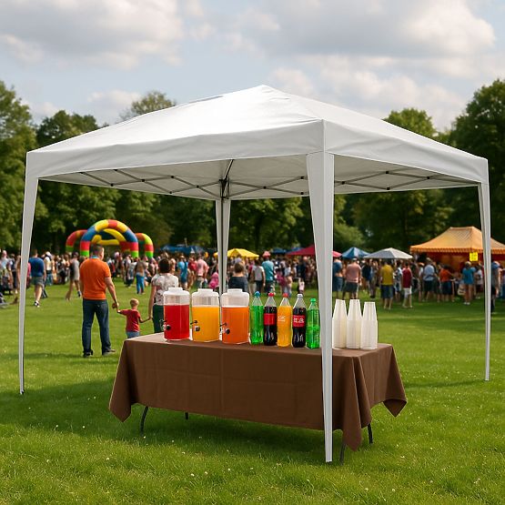 Pavilion de grădină 3x3 m cu acoperiș automat pentru terasă MultiGarden