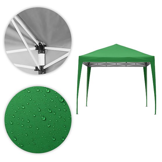 Pavilion de grădină 3x3 m cu deschidere automată + 4 pereți laterali MultiGarden