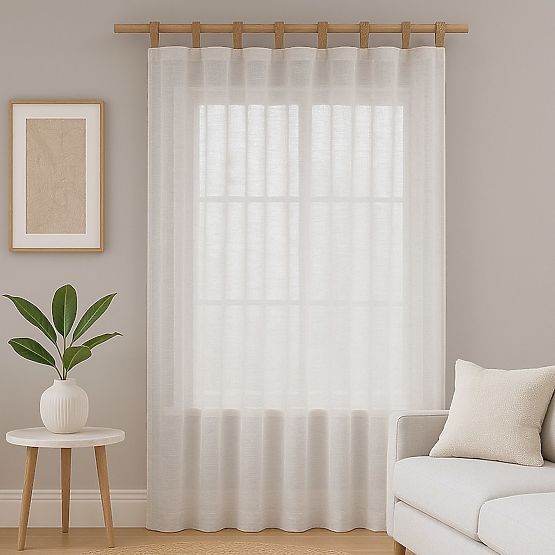 Perdea RESTILO DRIMAR culoare bej stil modern material in, microfibră 140x250