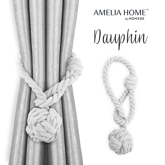 Perdele - accesorii DAUPHIN culoare albă ameliahome