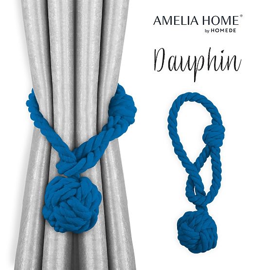 Perdele - accesorii DAUPHIN culoare indigo ameliahome