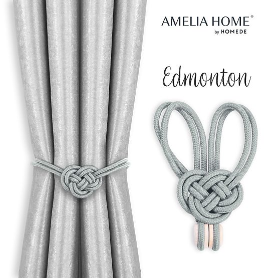 Perdele - accesorii EDMONTON culoare gri ameliahome