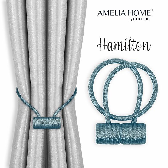 Perdele - accesorii HAMILTON culoare albastru marin ameliahome