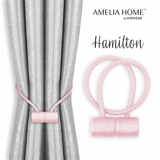 Perdele - accesorii HAMILTON culoare roz pudră ameliahome