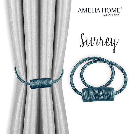 Perdele - accesorii SURREY culoare albastru marin ameliahome