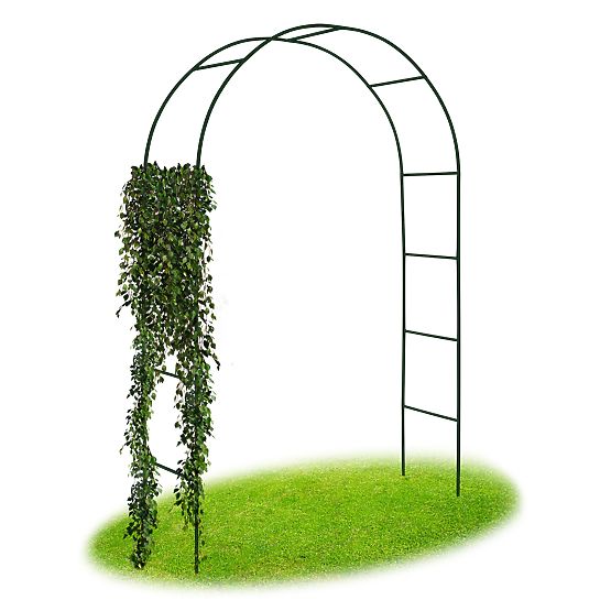 Pergolă metalică arc negru 240 cm