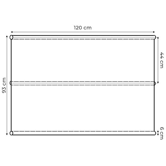 Perna pentru leagăn de grădină 120 x 93 cm gri ModernHome