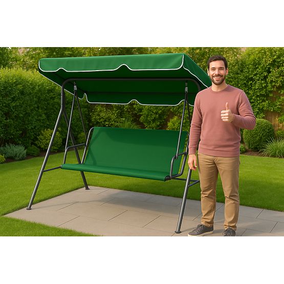 Perna pentru leagăn de grădină 127x100 cm verde MultiGarden