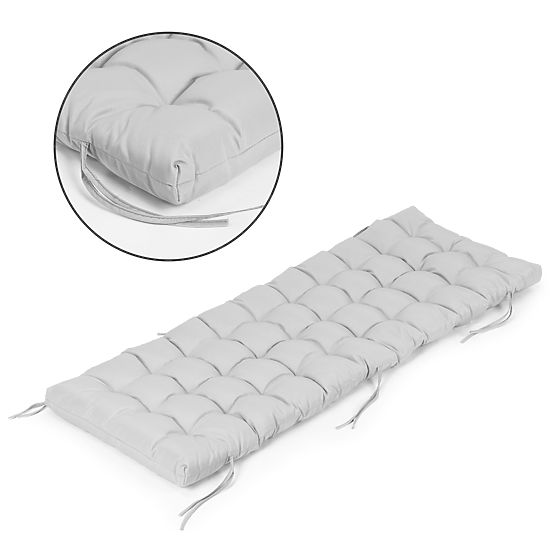 Pernă pentru șezlong de grădină gri 145 x 52 cm ModernHome